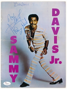 Sammy Davis, Jr. Signed Concert Program (JSA)
